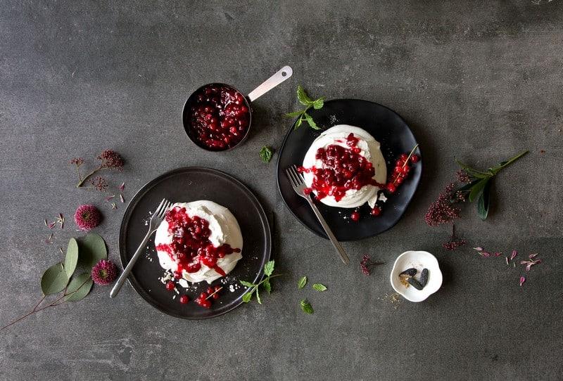 Pavlovas aux groseilles