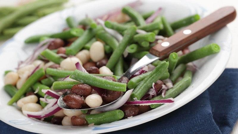 Salade de haricots au fromage de brebis et aux fines herbes